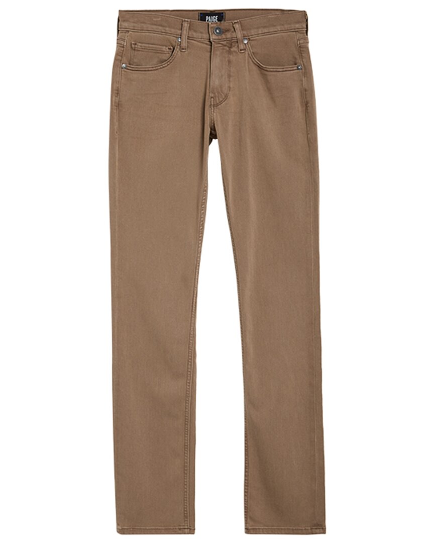 Paige Federal Straight Jean In Brown