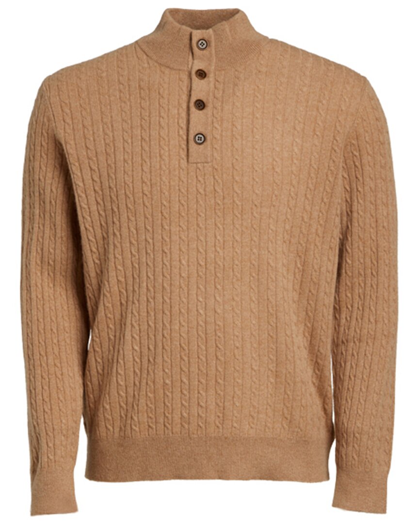 Shop Untuckit Luxe Cashmere Sweater In Brown