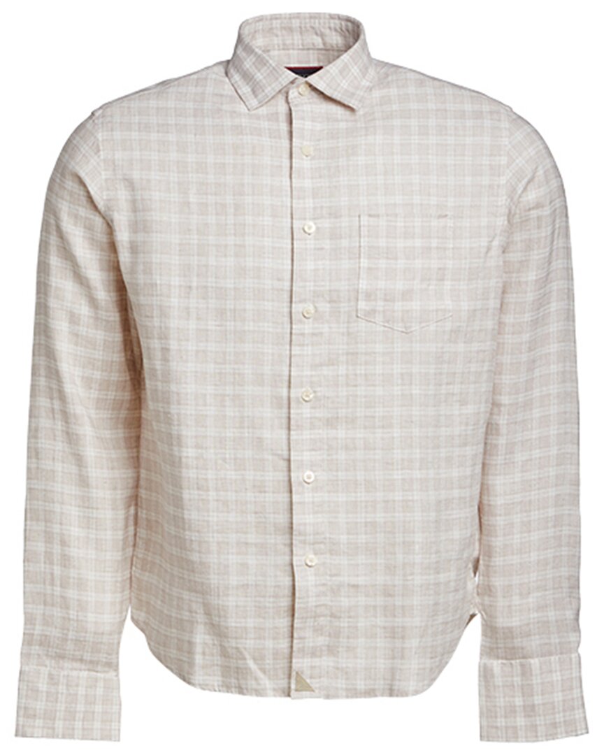 Shop Untuckit Wrinkle-resistant Noval Linen Shirt In Brown