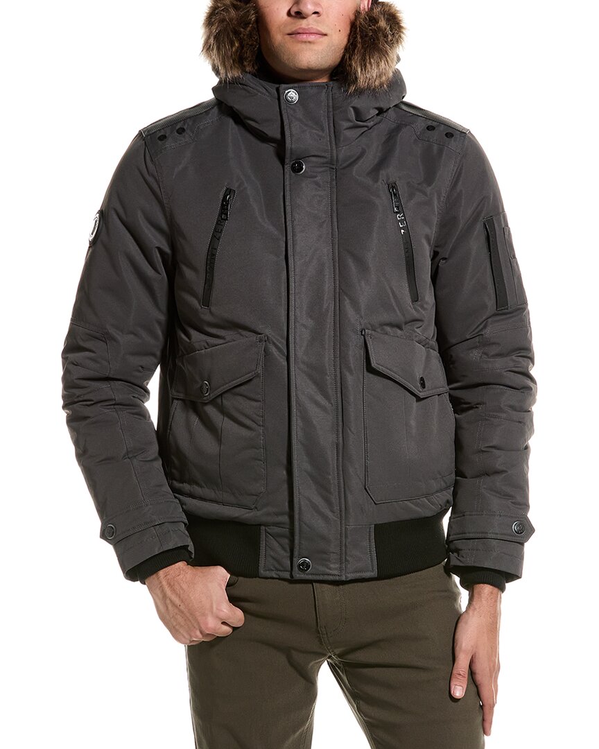 Point Zero Mpro Bomber Jacket In Grey