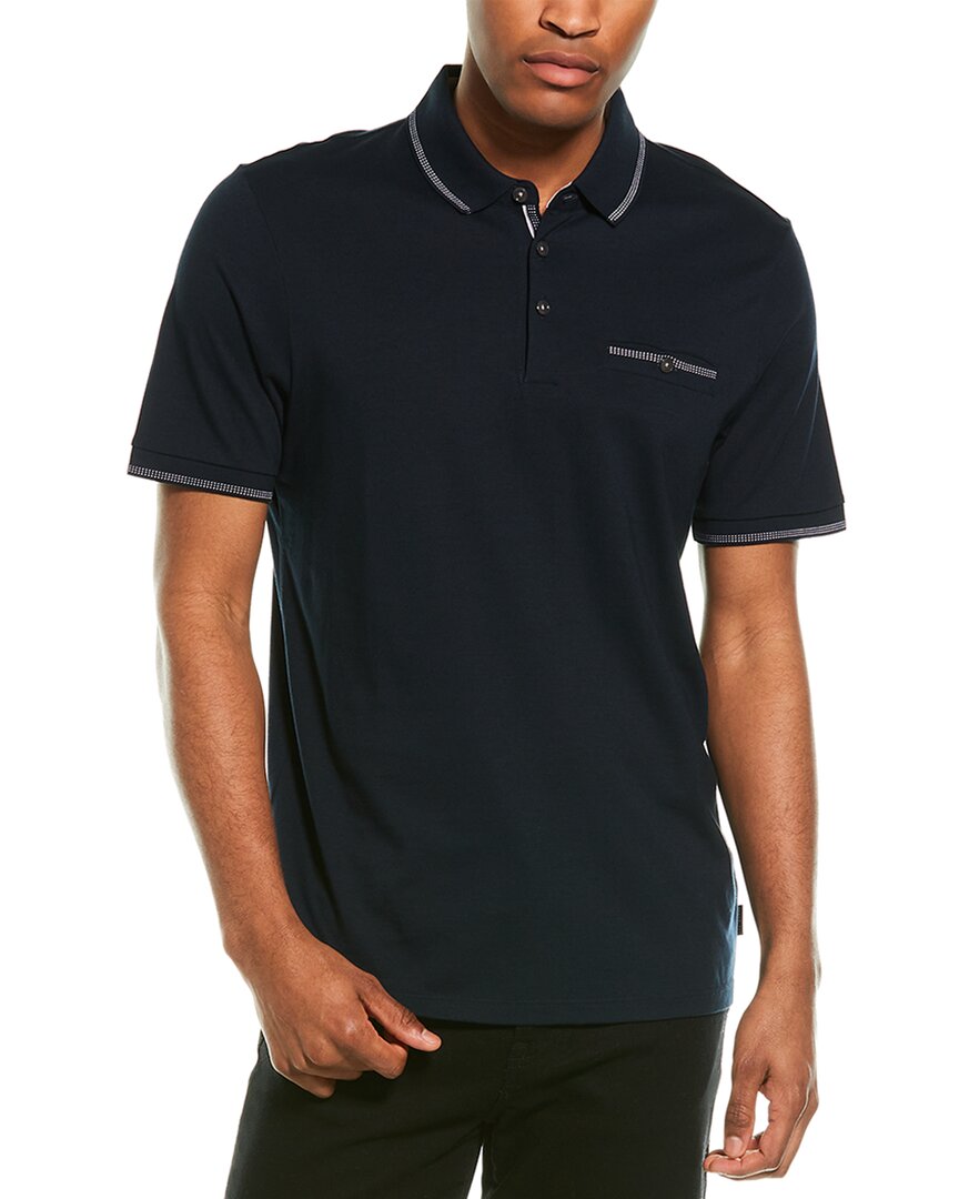 Shop Ted Baker Polo Shirt In Blue