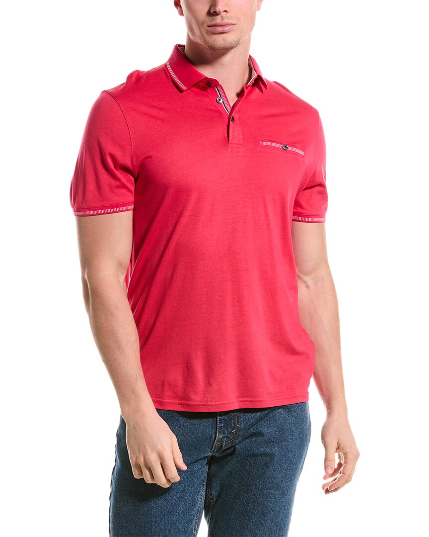 Shop Ted Baker Tortila Polo Shirt In Pink