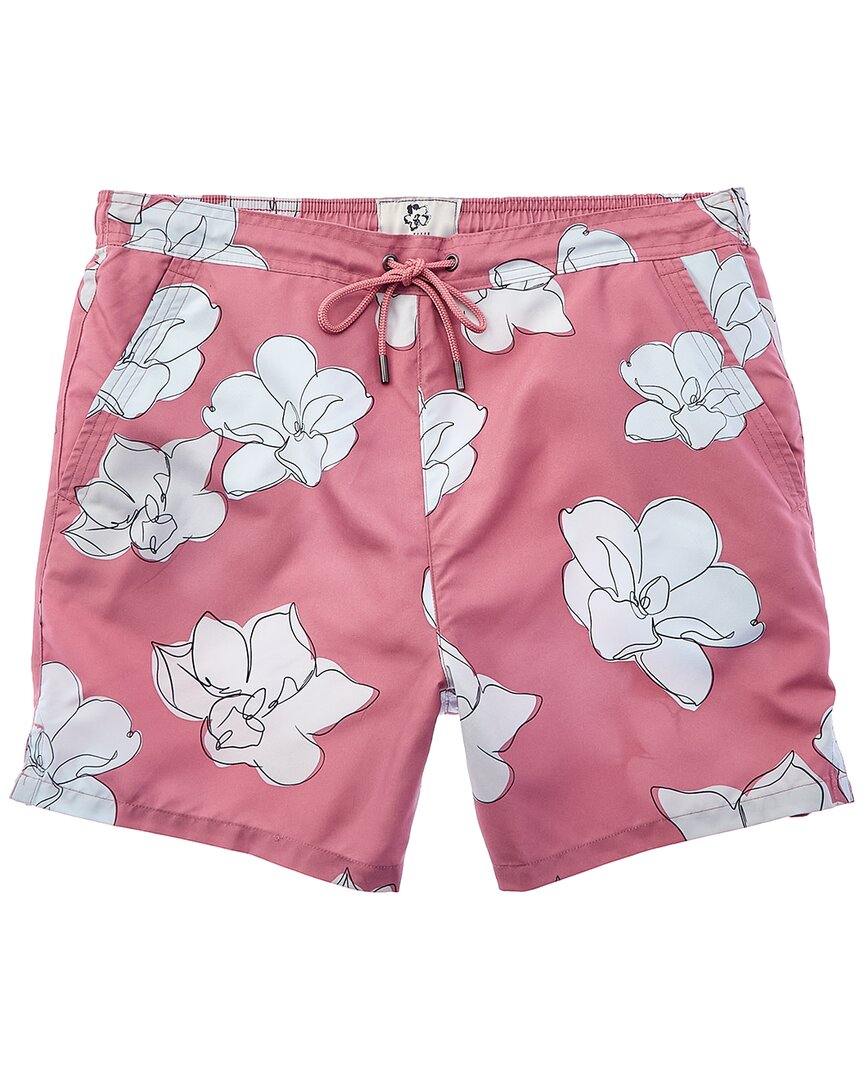 Shop Ted Baker Ampbell Large Scale Floral Swim Short In Pink