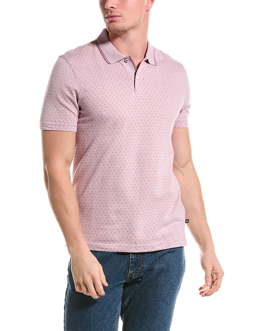 Shop Ted Baker Mathias Polo Shirt In Pink