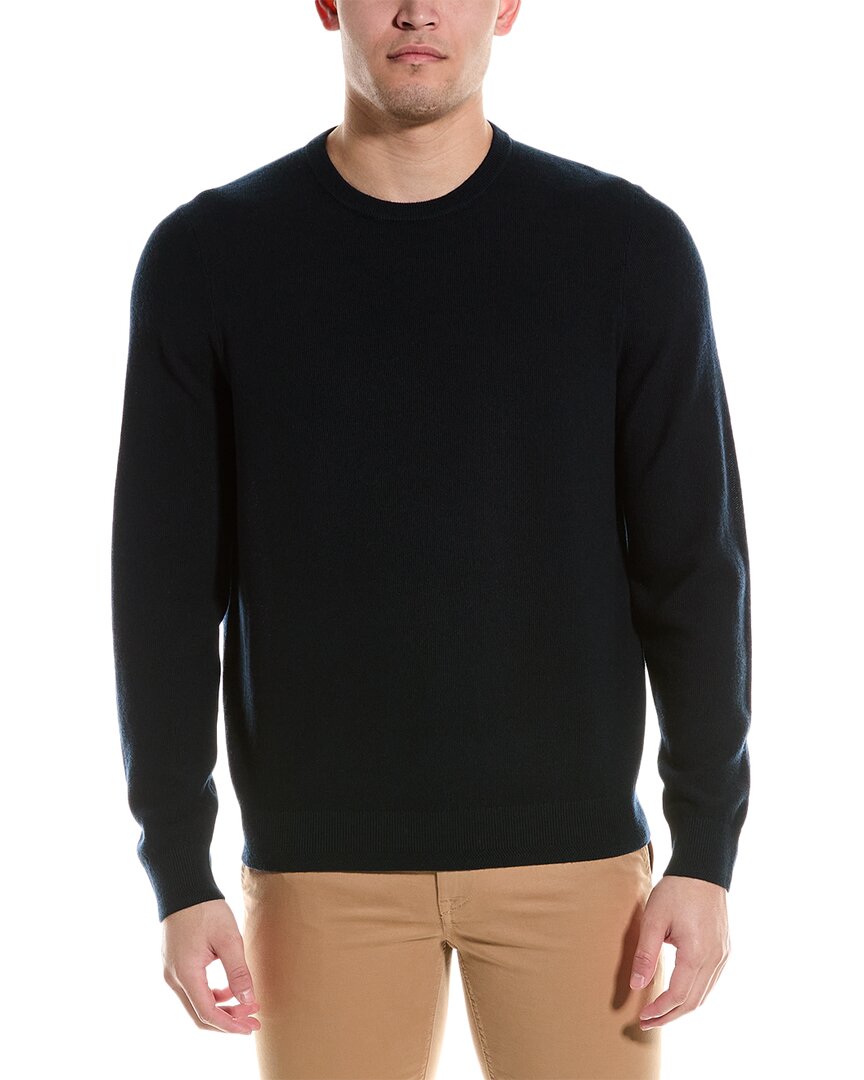 Shop Ted Baker Reson Regular Fit Wool-blend Crewneck Sweater In Blue
