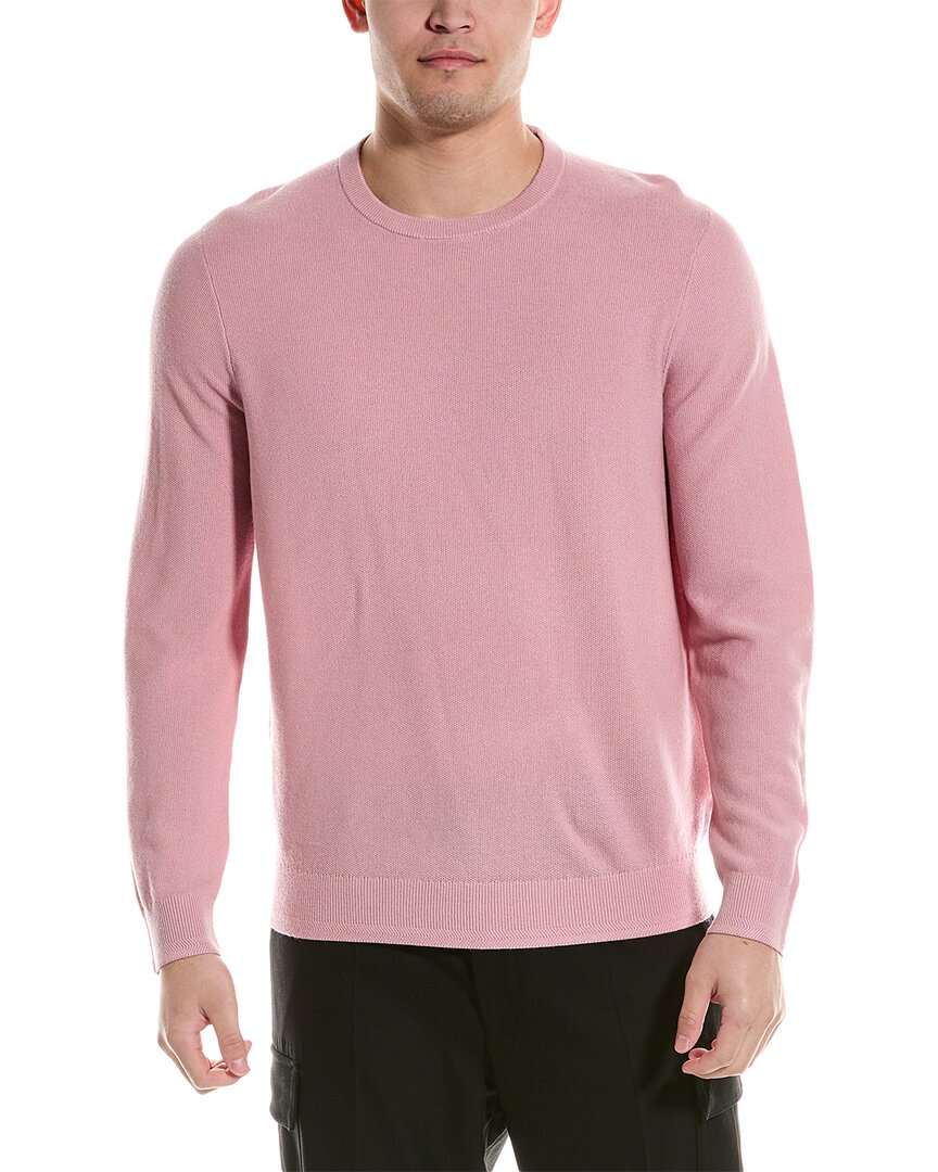 Shop Ted Baker Reson Regular Fit Wool-blend Crewneck Sweater In Pink