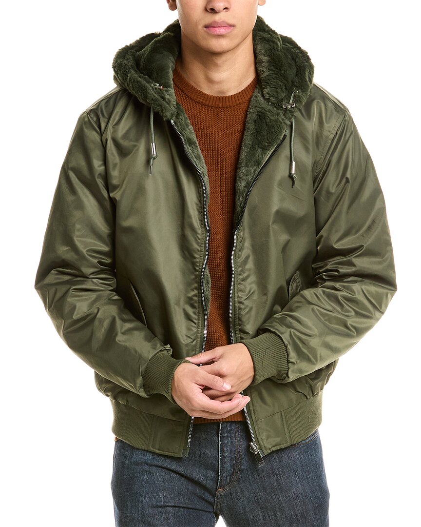 American Stitch Reversible Jacket In Green