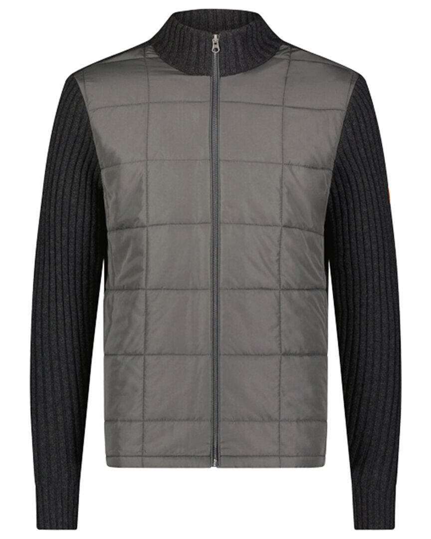 Shop Swims Ramberg Full Zip Quilted Wool-blend Sweater Jacket