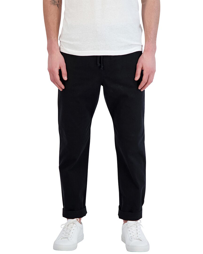 Goodlife Clothing Relaxed Lightweight Twill Pant In Black