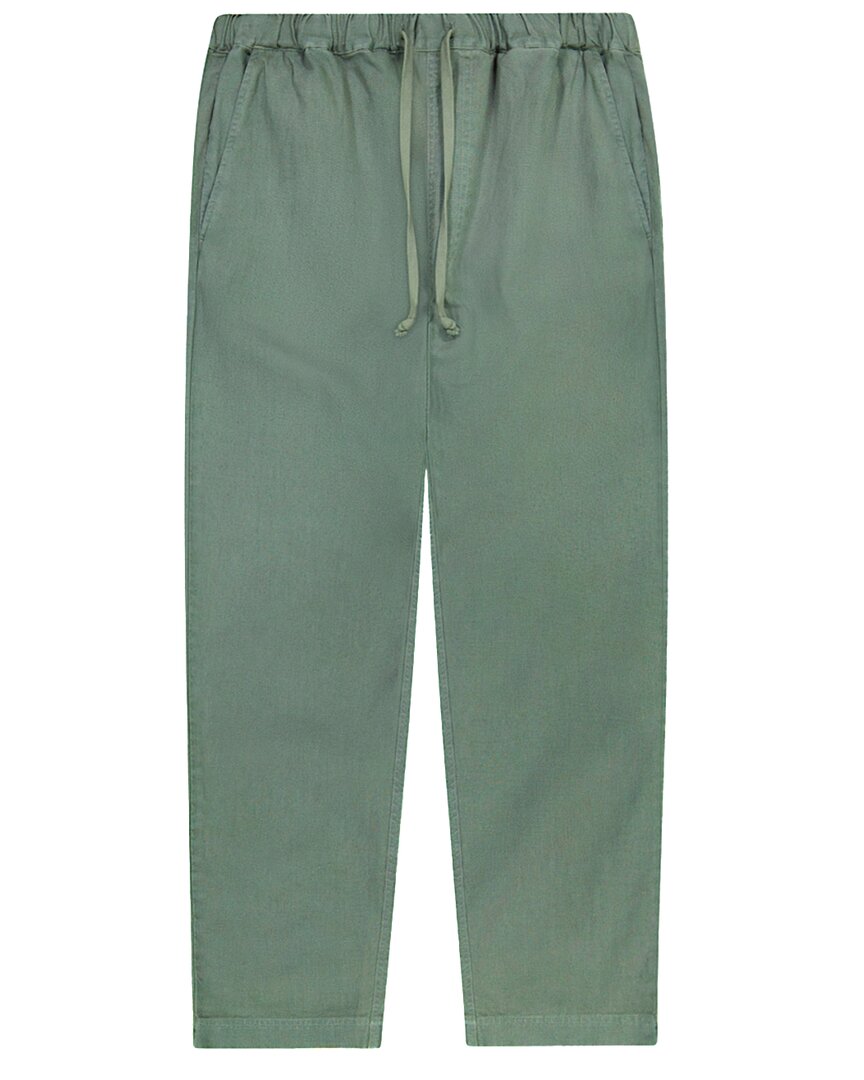 Goodlife Clothing Essential Linen -blend Pant In Green