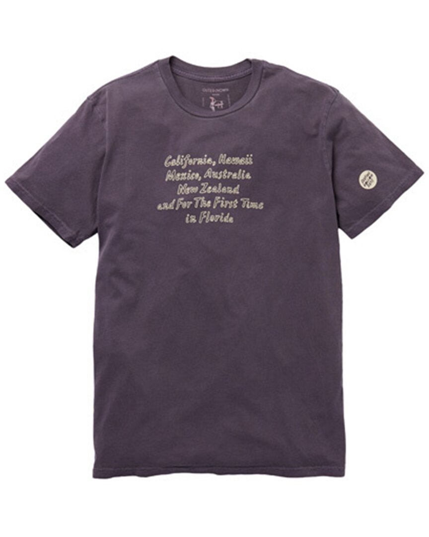 Shop Outerknown Hollow Days Traveler T-shirt In Purple