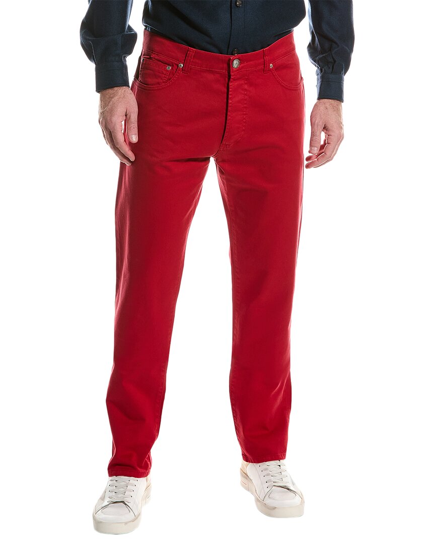Isaia Trouser In Red