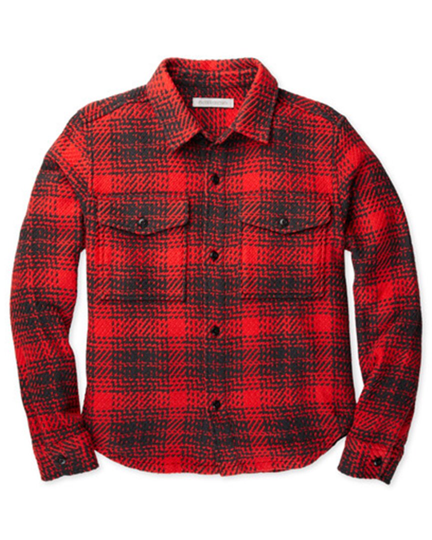Outerknown Cloud Weave Shirt In Red