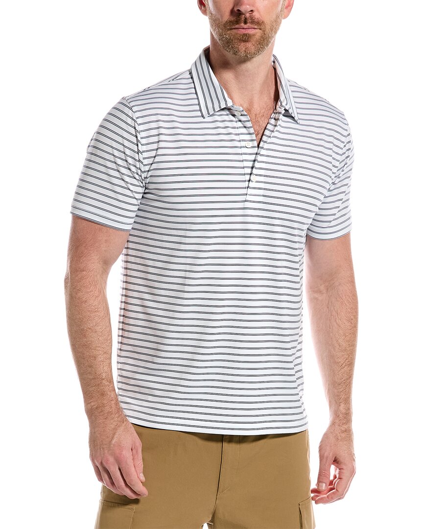 Shop J.mclaughlin Fairhope Polo Shirt In White