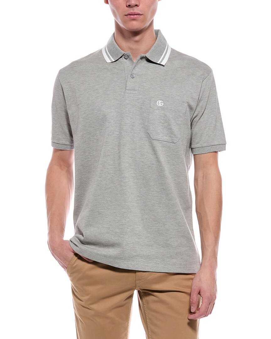 Gucci Polo Shirt In Gray