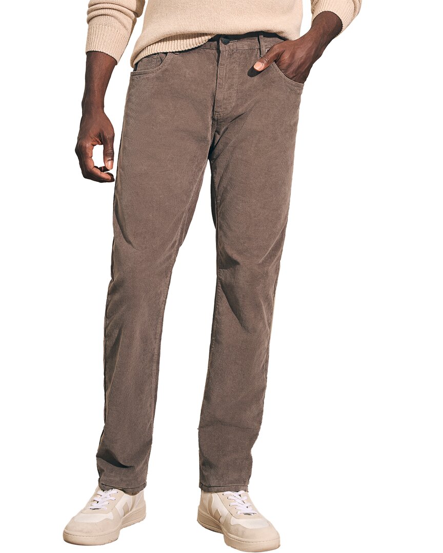 Faherty Stretch Corduroy Pant In Brown