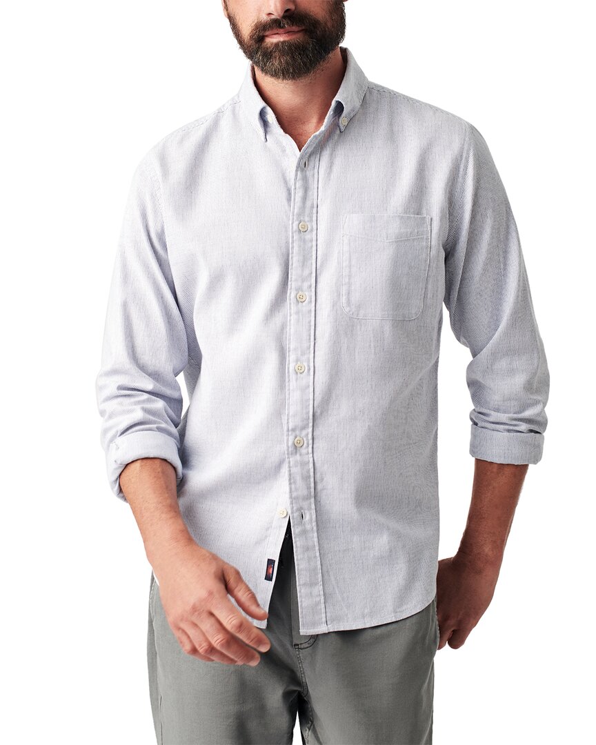 Faherty Stretch Oxford Shirt In White
