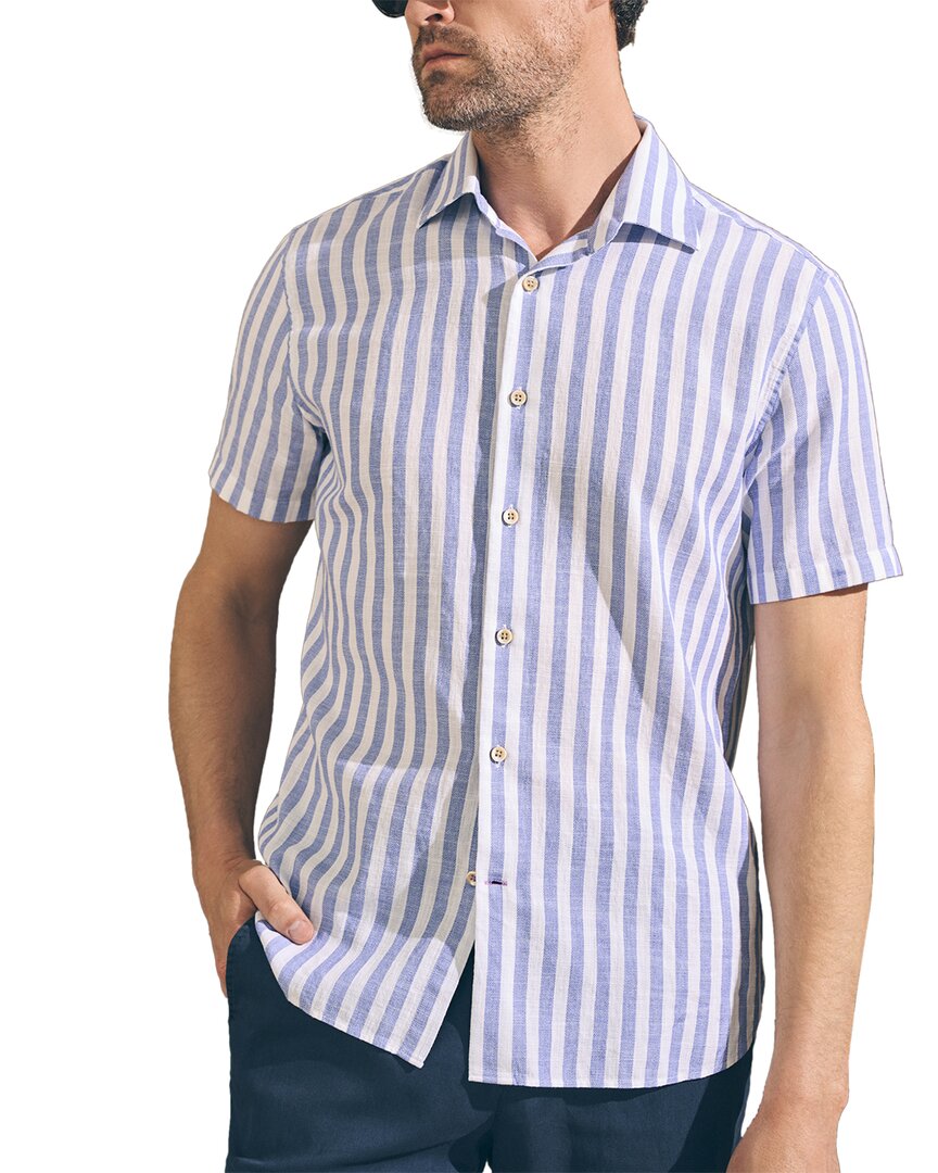 Faherty Reserve Riviera Shirt In Blue