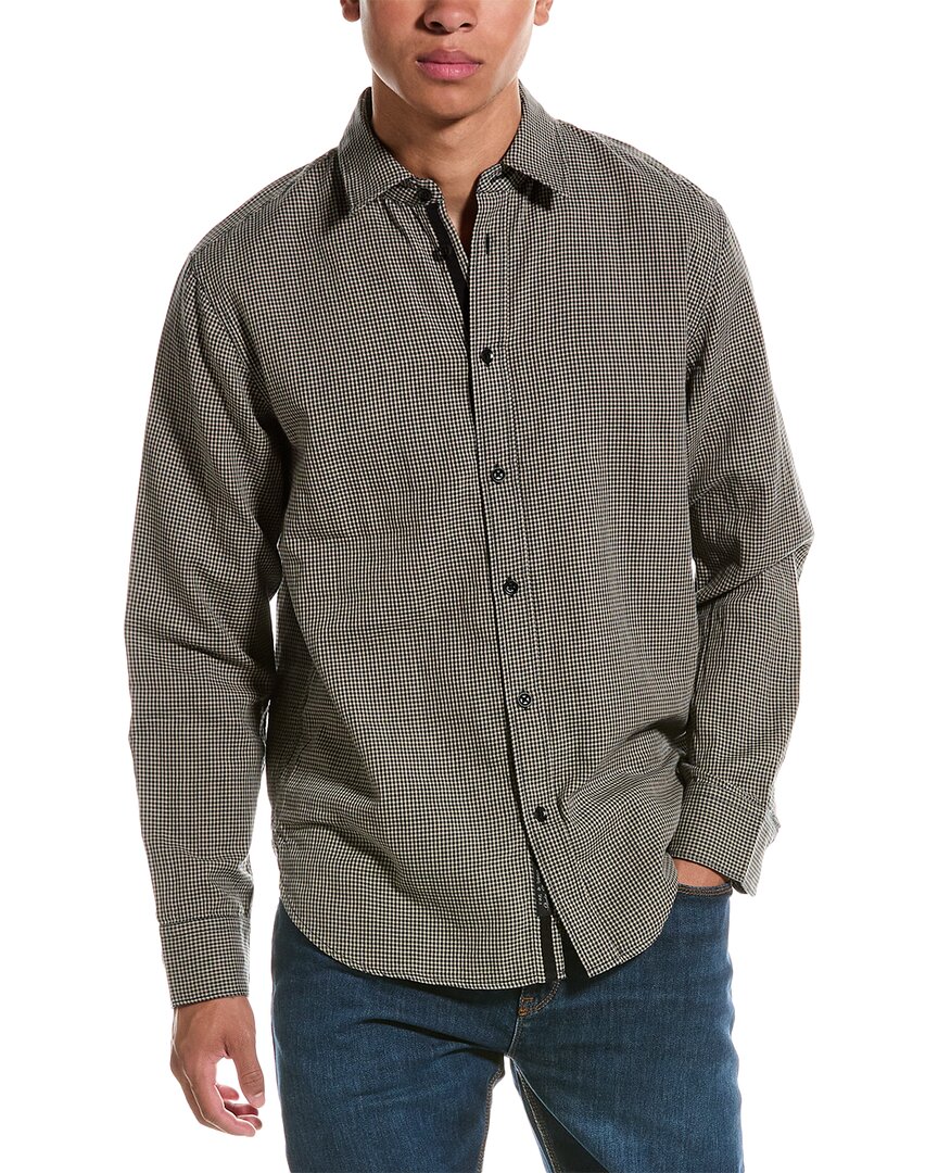 Rag & Bone Gus Double Gauze Shirt In Blue