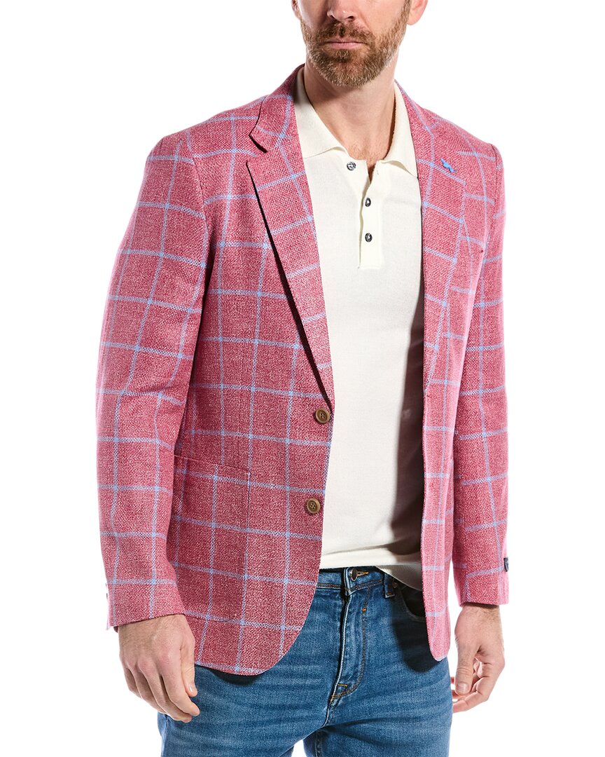 Tailorbyrd Windowpane Linen-blend Sportscoat