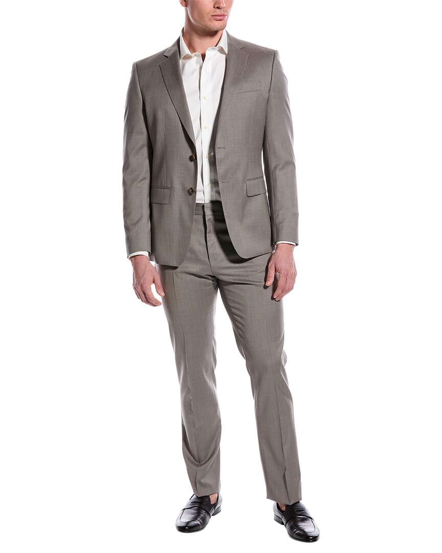 Shop Hugo Boss Boss  2pc Slim Fit Suit In Beige