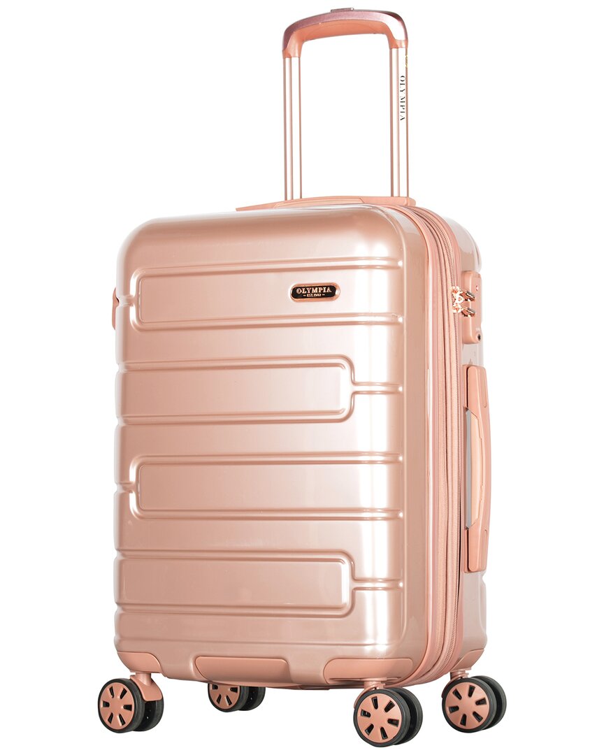 Olympia Usa Nema 25in Expandable Mid-size Spinner In Pink