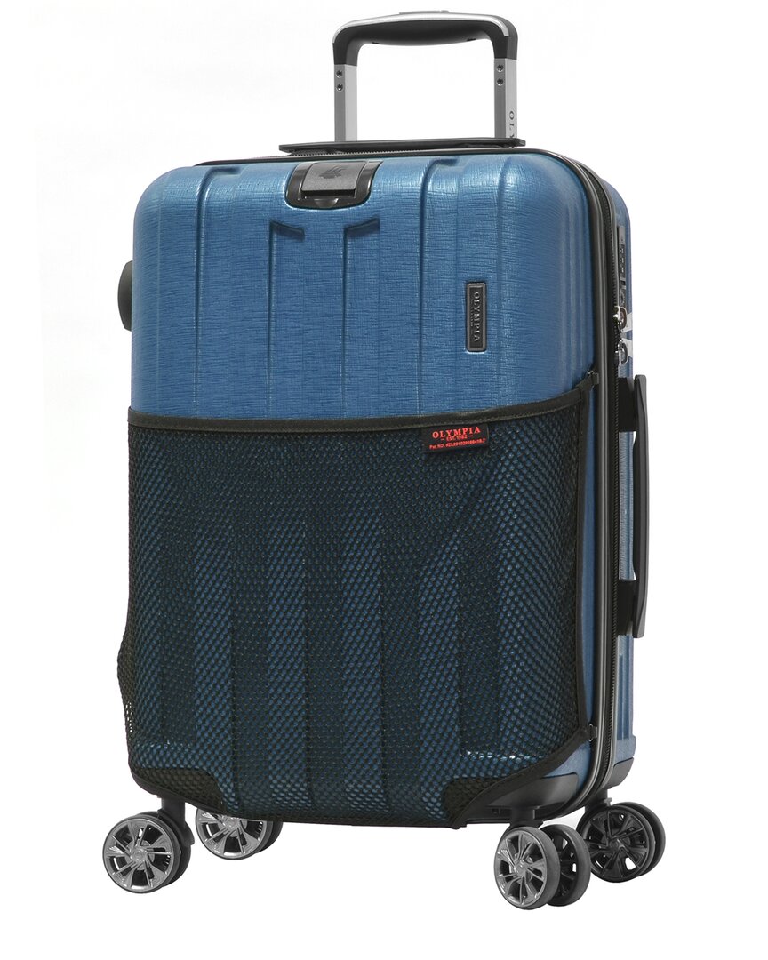 Olympia Usa Sidewinder 21in Expandable Carry-on Spinner In Blue
