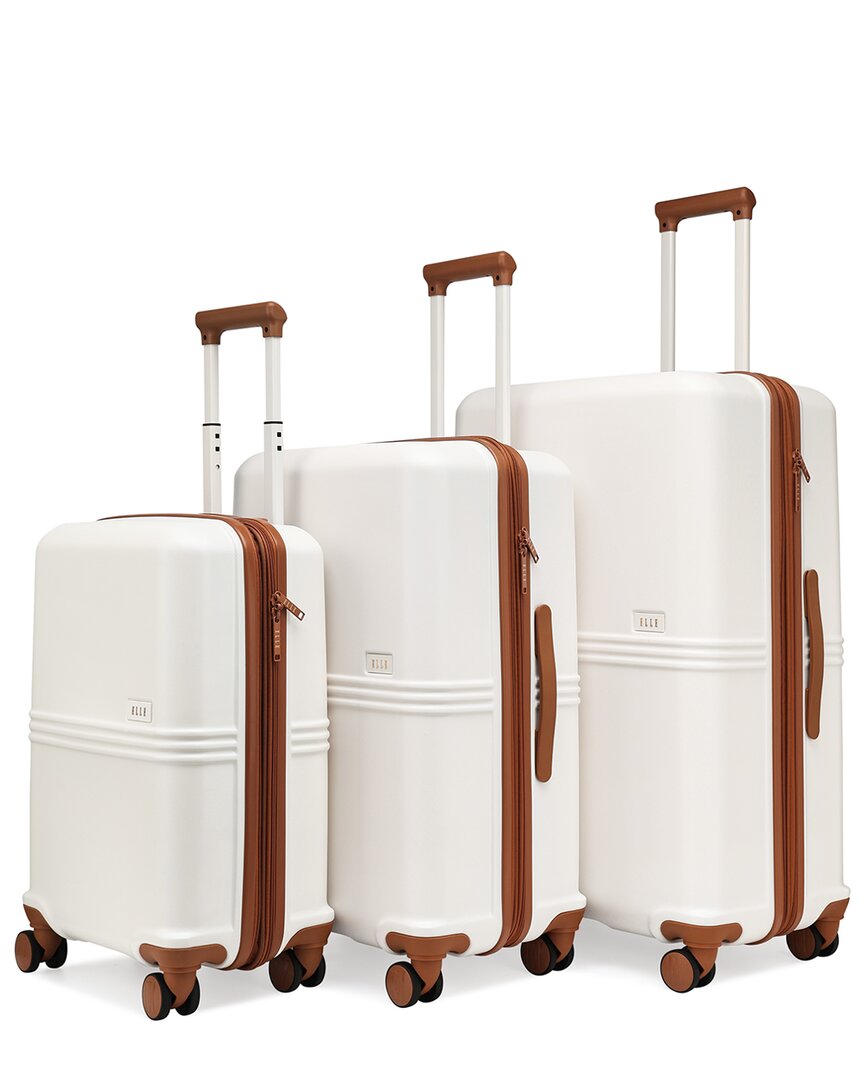 Elle Expedition 3 Piece Expandable Polycarbonate S In White