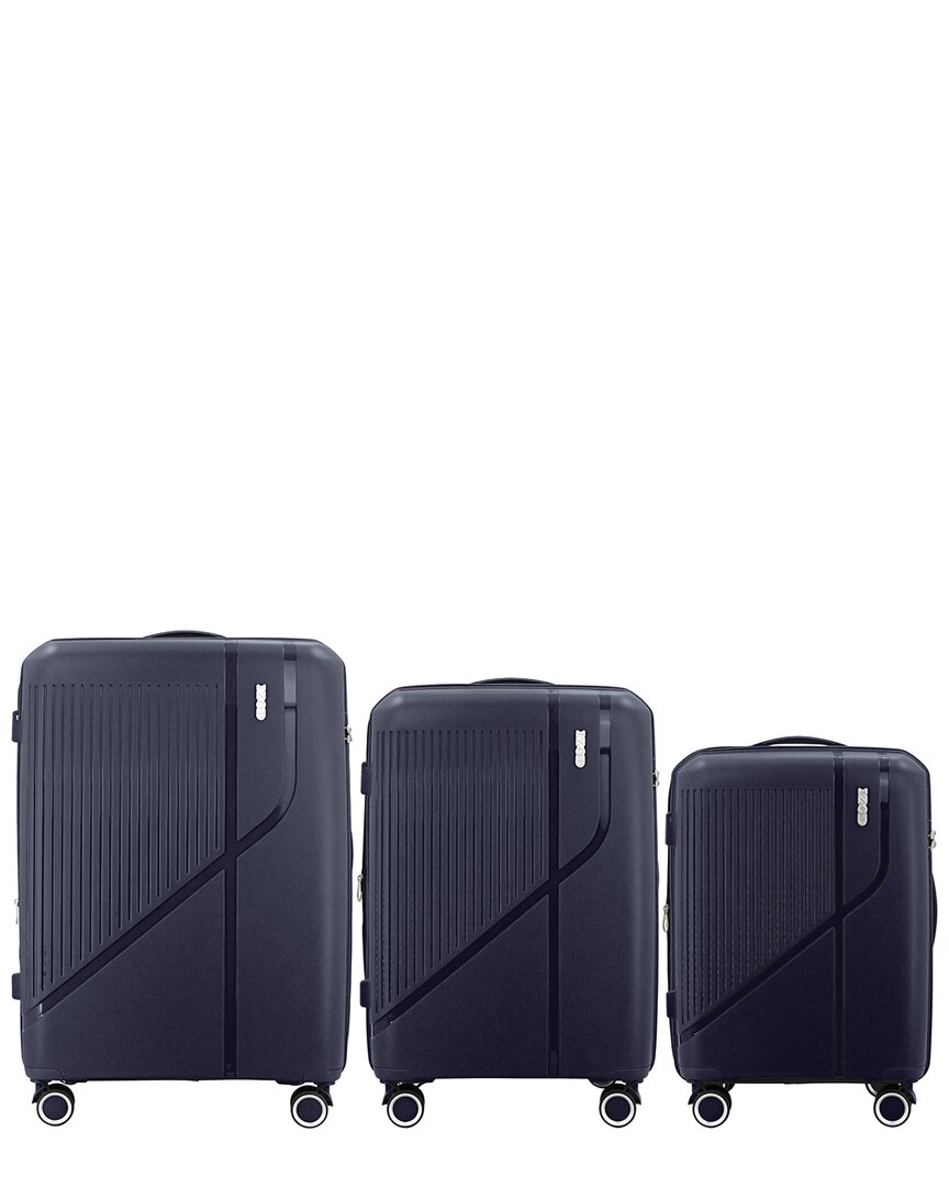 IZOD IZOD ZORA 3PC LIGHTWEIGHT HARD SHELL LUGGAGE SET
