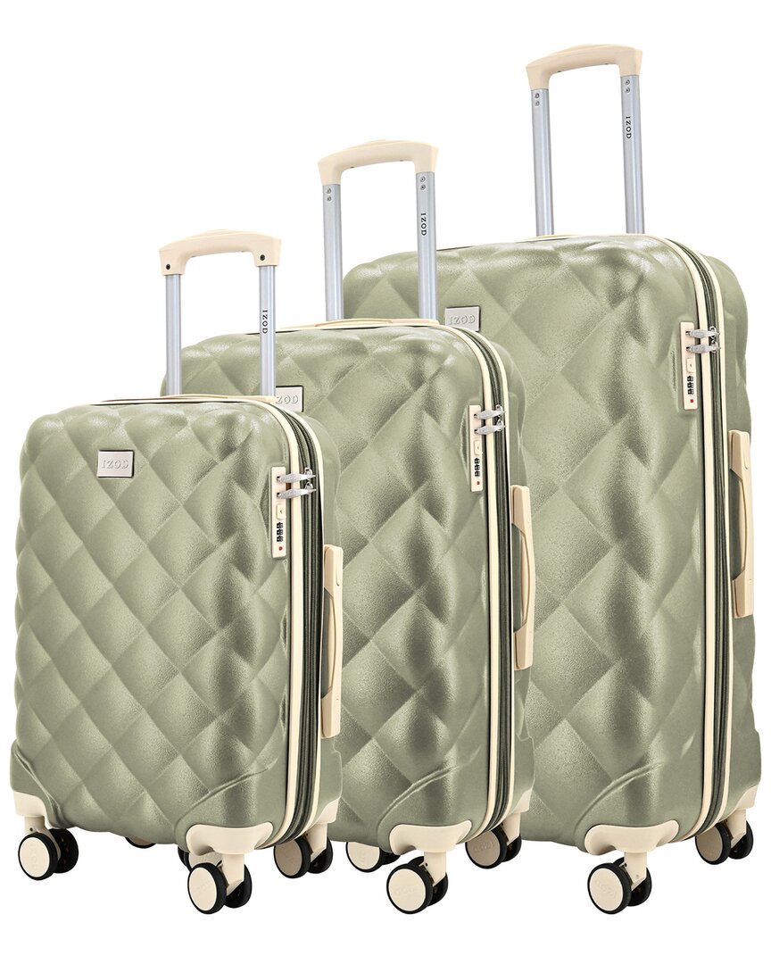 Izod Fit 3pc Lightweight Hard Shell Luggage Set