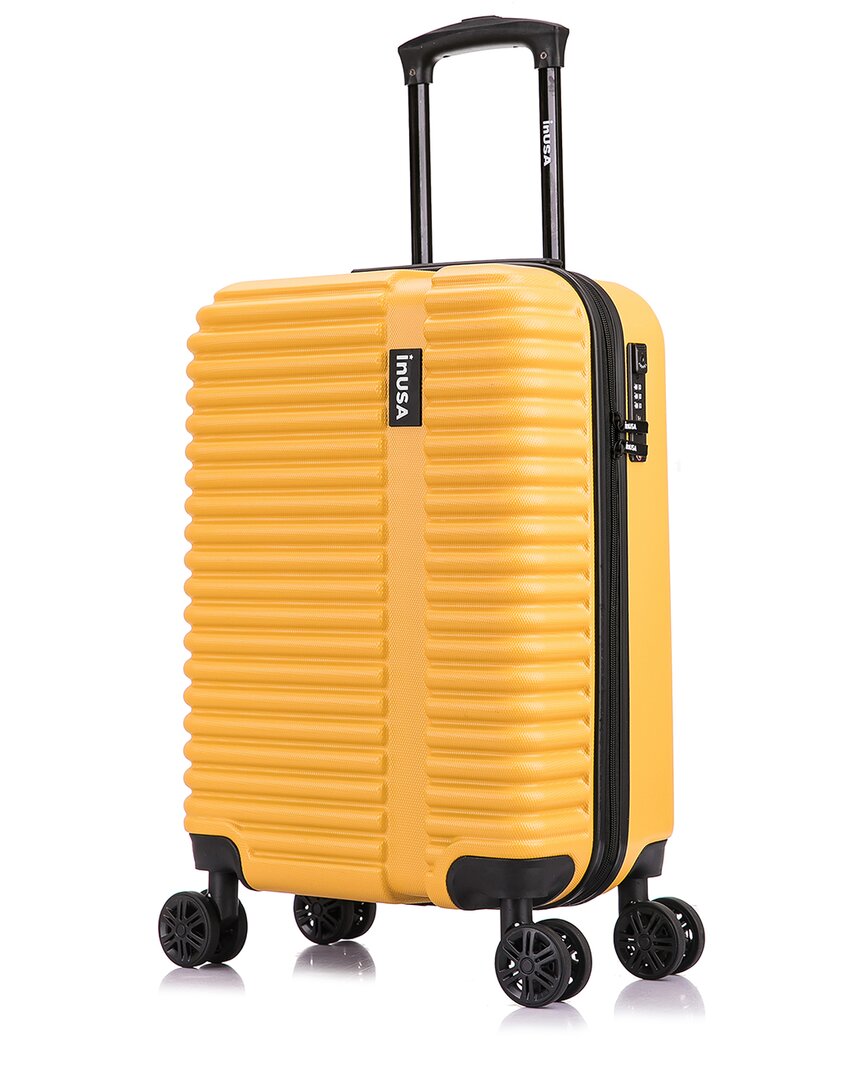 Inusa Ally Lightweight Hardside 20in Carry-on In Yellow