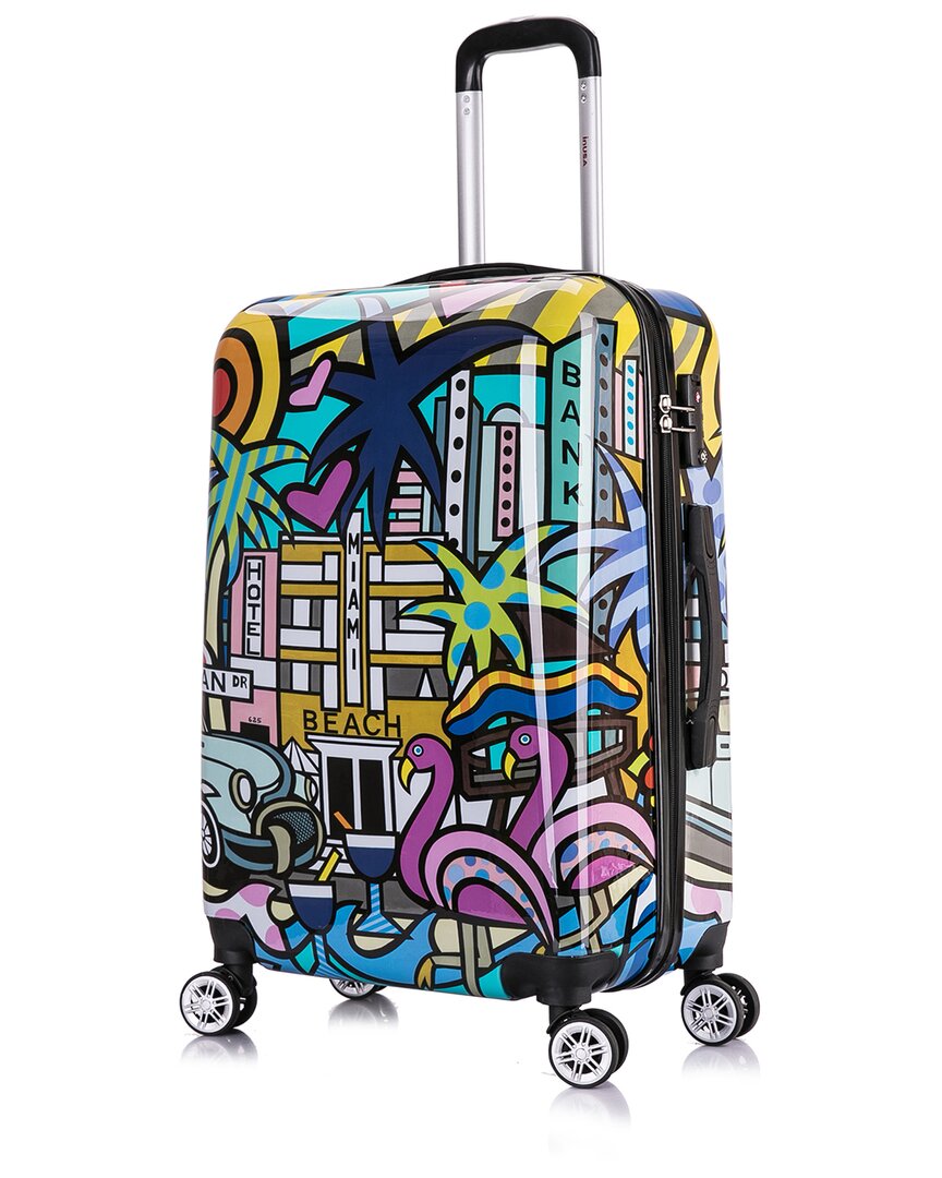 Inusa Miami Print Lightweight Hardside Luggage 24in