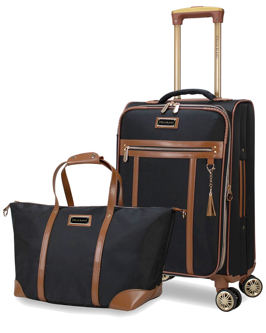 Stella Blanc Luxe 2pc Softside Carry-on & Tote