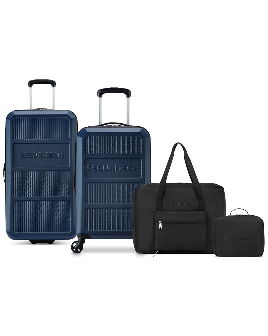 Delsey Asphalt 4pc Luggage Set In Blue