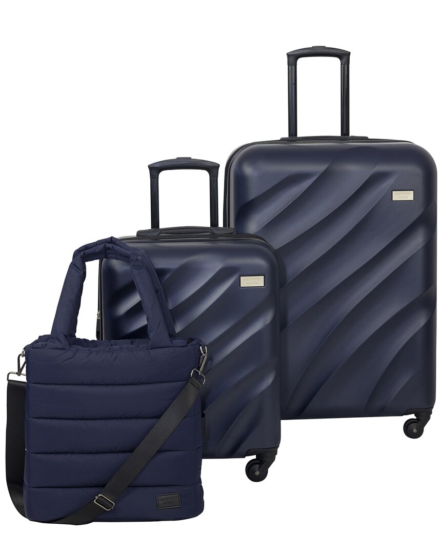 Geoffrey Beene Puffer Hardside 3pc Luggage Set