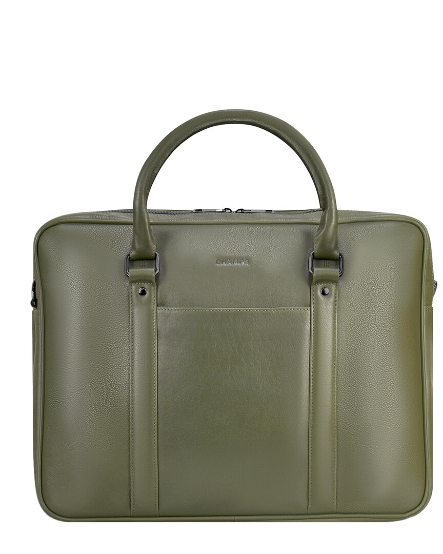 Champs Onyx Leather Briefcase In Brown