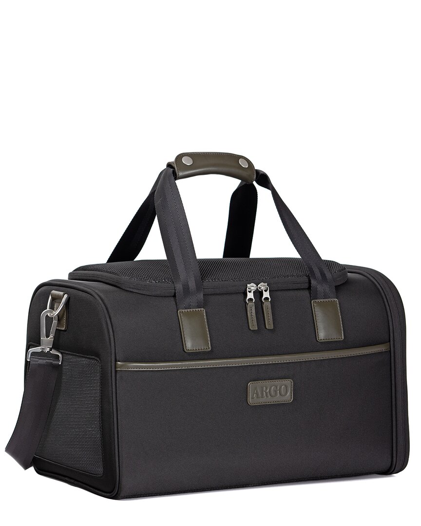 Traveler's Choice Argo Pawsport To Adventure Pet Carrier In Black