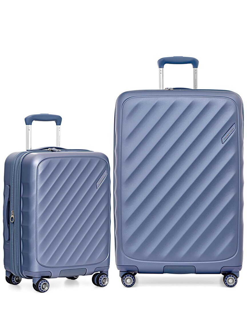 Traveler's Choice Elm Expandable 2pc Luggage Set In Blue