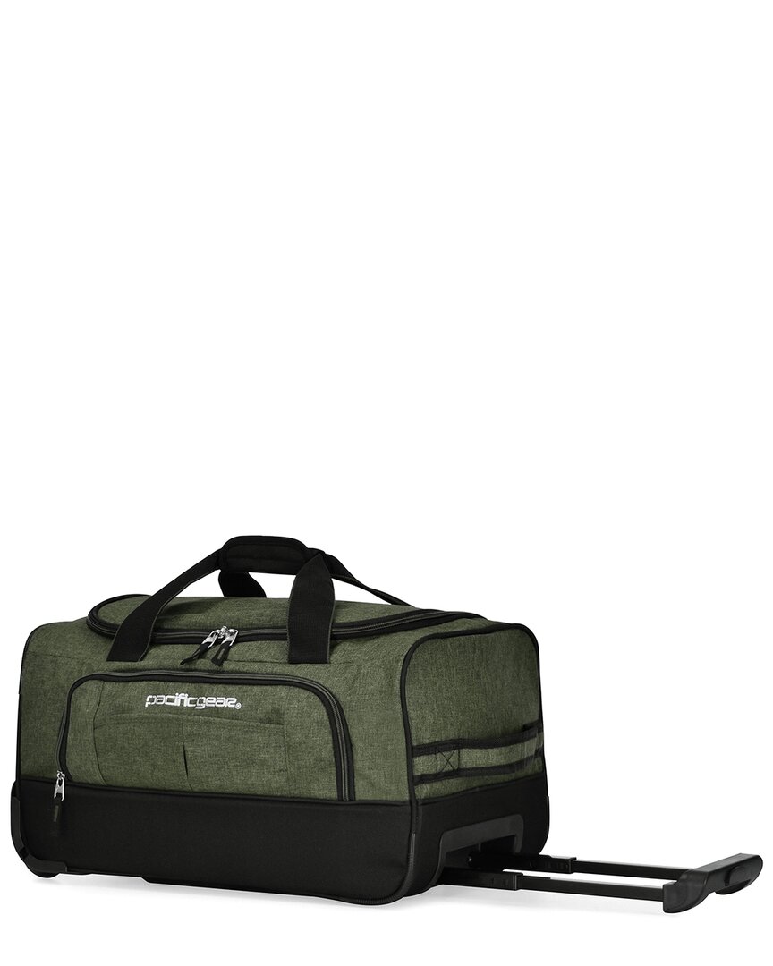 Traveler's Choice Pacific Gear Pacific Gear Rolling Duffel Bag In Green