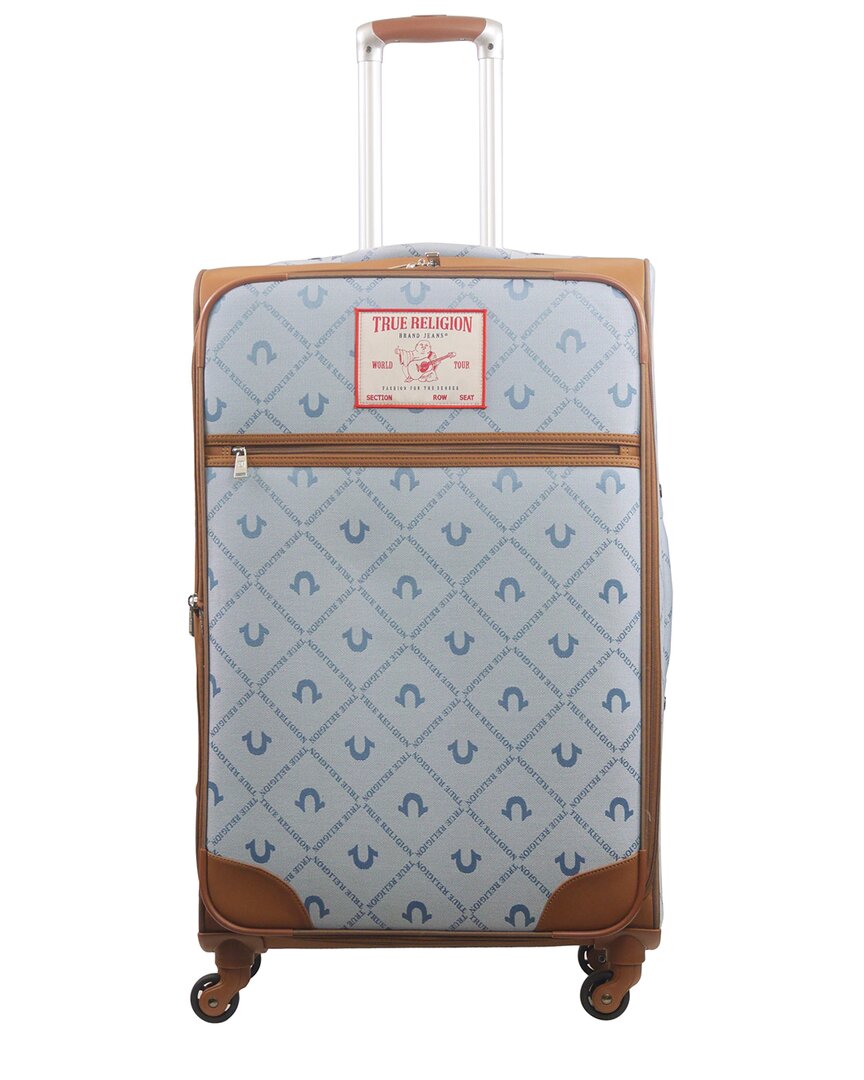 True Religion Soft Sided 31 Expandable Spinner Luggage In Blue