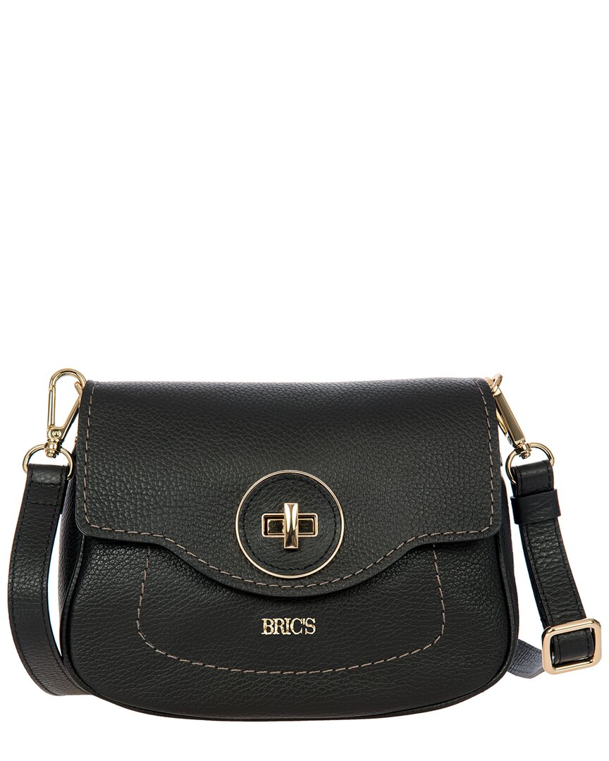 Bric's Gondola Gardenia Leather Bag In Black