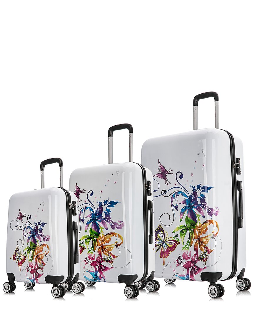 Inusa Prints Lightweight Hardside Spinner 3pc Set