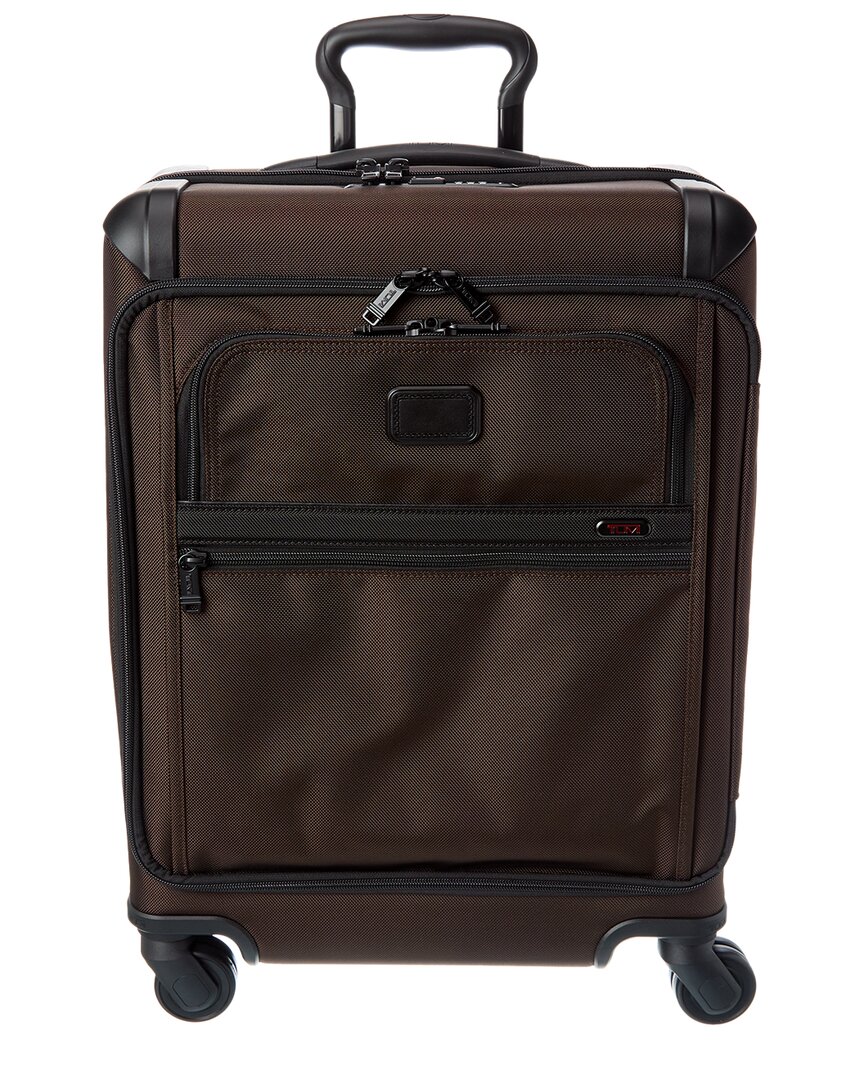 Tumi Cont Front Lid Expandable 4 Wheel Carry-on In Brown