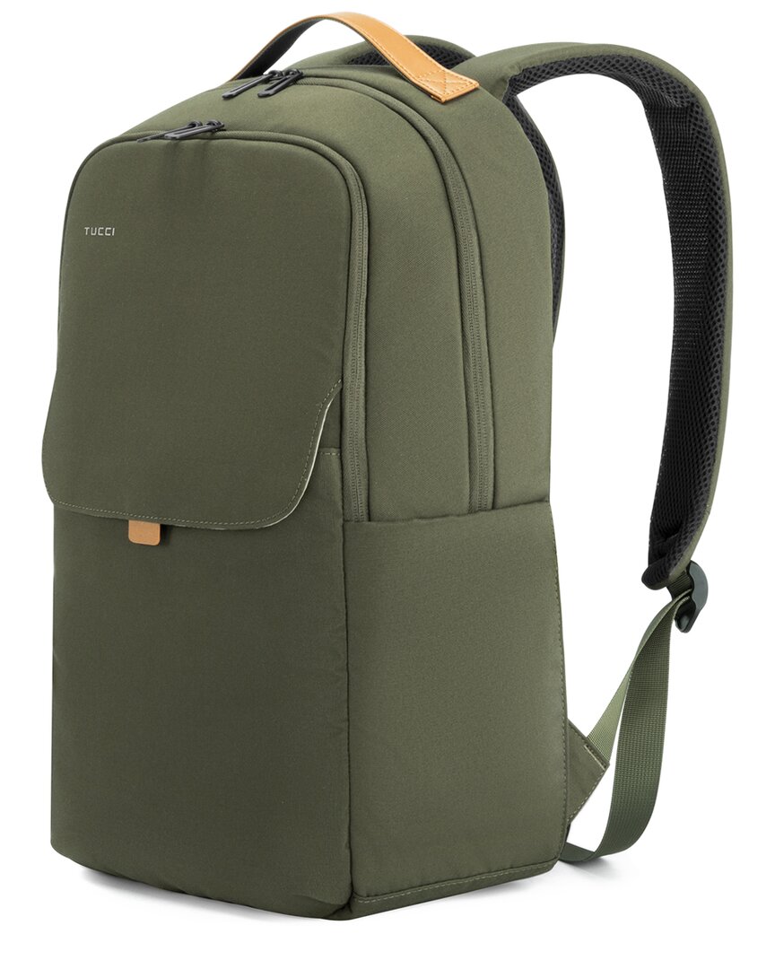 Tucci Italy Trektech Sack Backpack In Green
