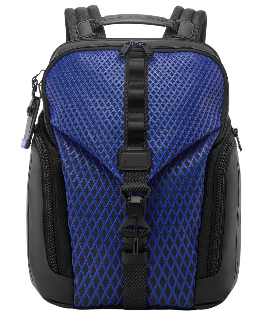 Tumi Alpha Bravo Leather-trim Barksdale Backpack In Blue