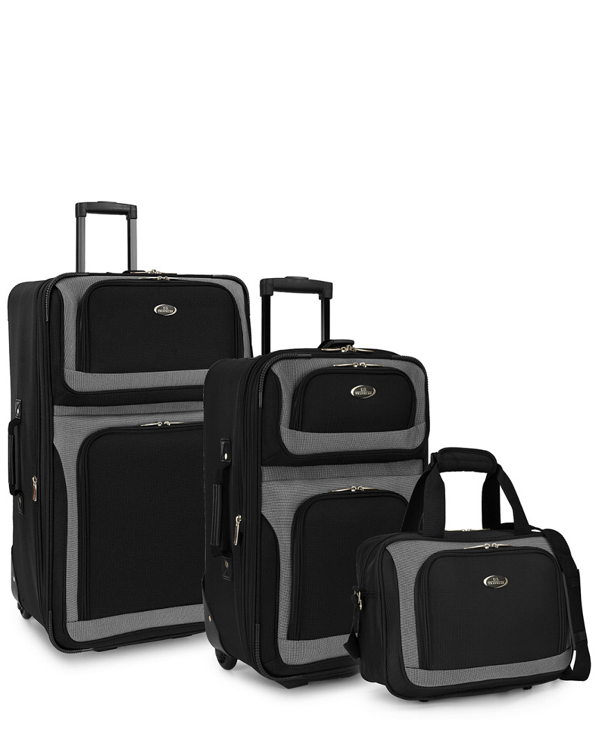 U.s. Traveler New Yorker 3pc Rolling Luggage Set
