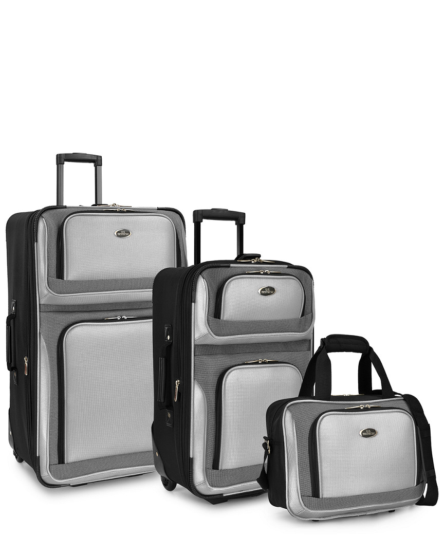 U.s. Traveler New Yorker 3pc Rolling Luggage Set