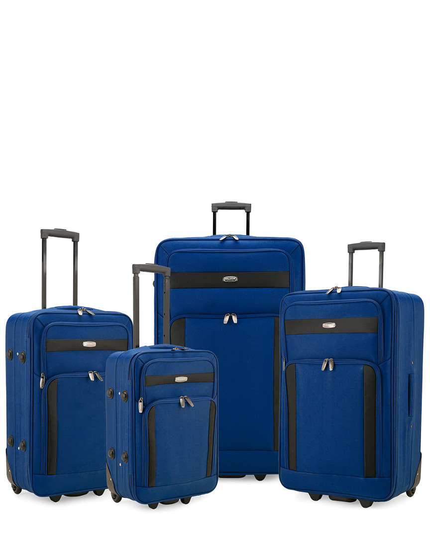Elite Luggage 4pc Softside Lightweight Rolling Luggage Set