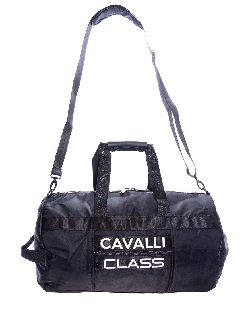 Cavalli Class Casual Duffel Bag In Black
