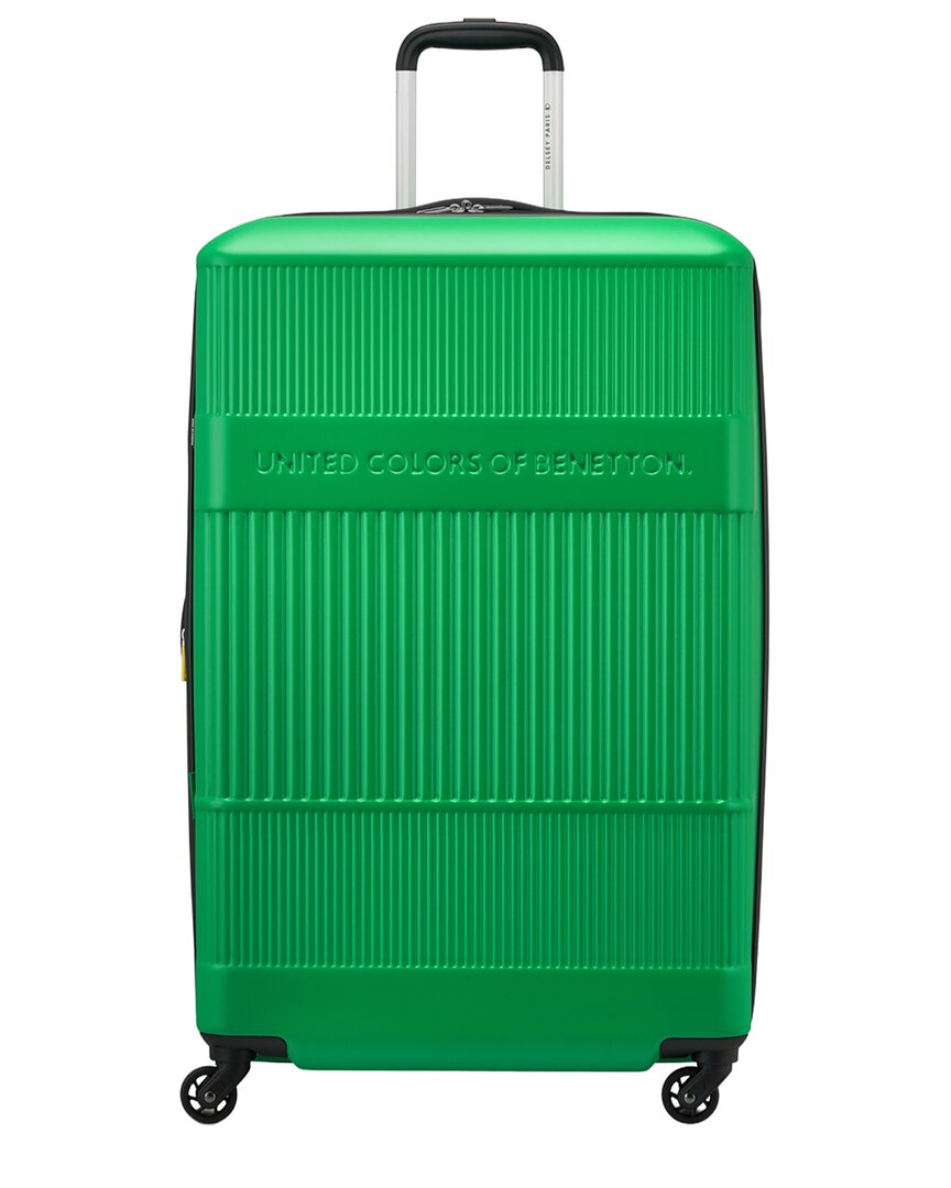 Benetton Ribbed Hard Expandable Large Hardside Luggage